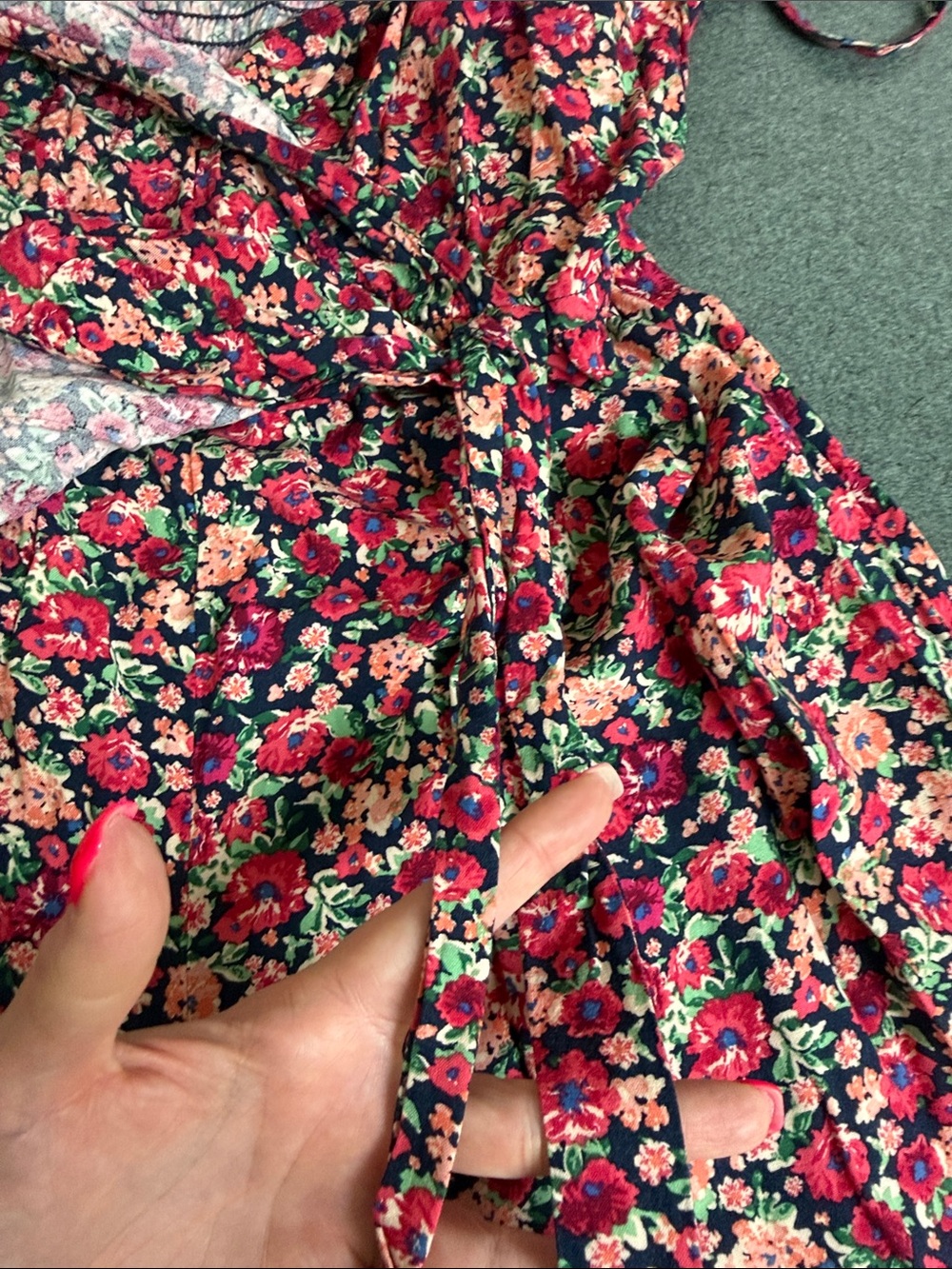 wild fable Floral Romper in Red and Green - Picture 6 of 6